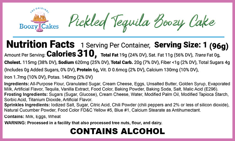 Pickled Tequila Cake