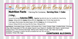 Pumpkin Spiced Rum 10" Full Size Cake