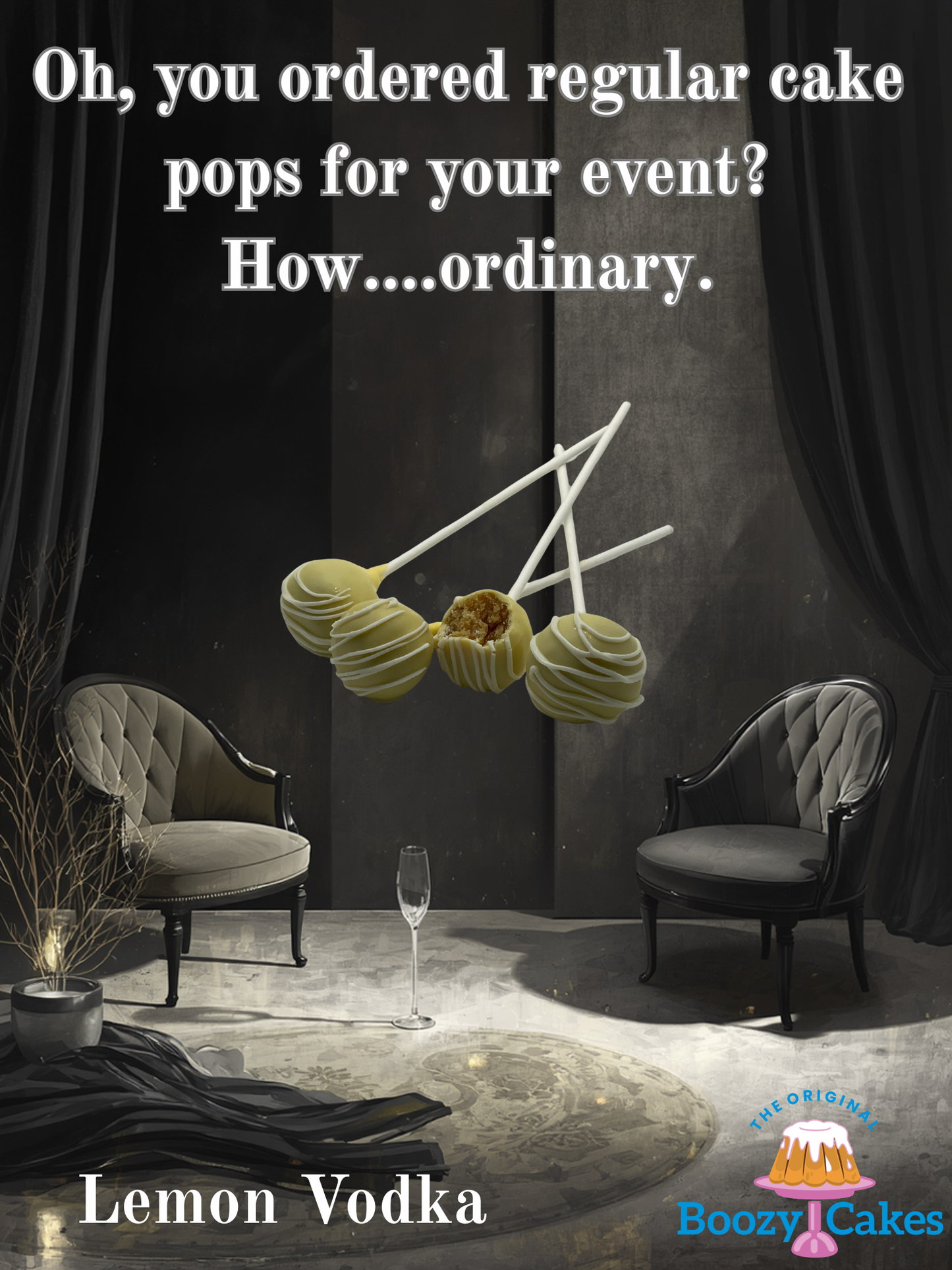 Lemon Vodka Cake Pop