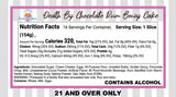 Death By Chocolate Rum 10" Full Size Cake