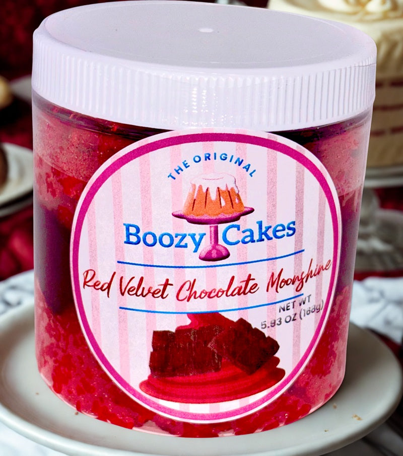 Decadent Red Velvet, Rich Chocolate & Real Moonshine