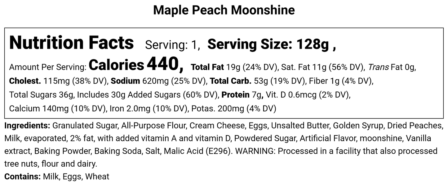 Maple Peach Moonshine