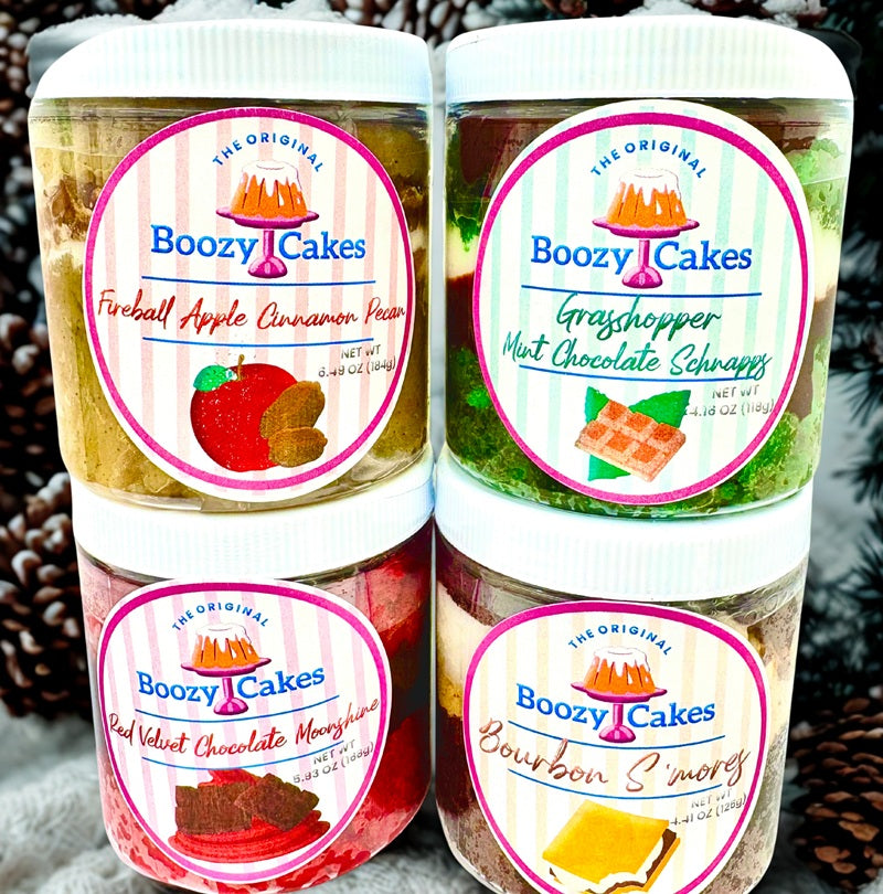 Four Holiday Flavors, One Boozy Cake Box