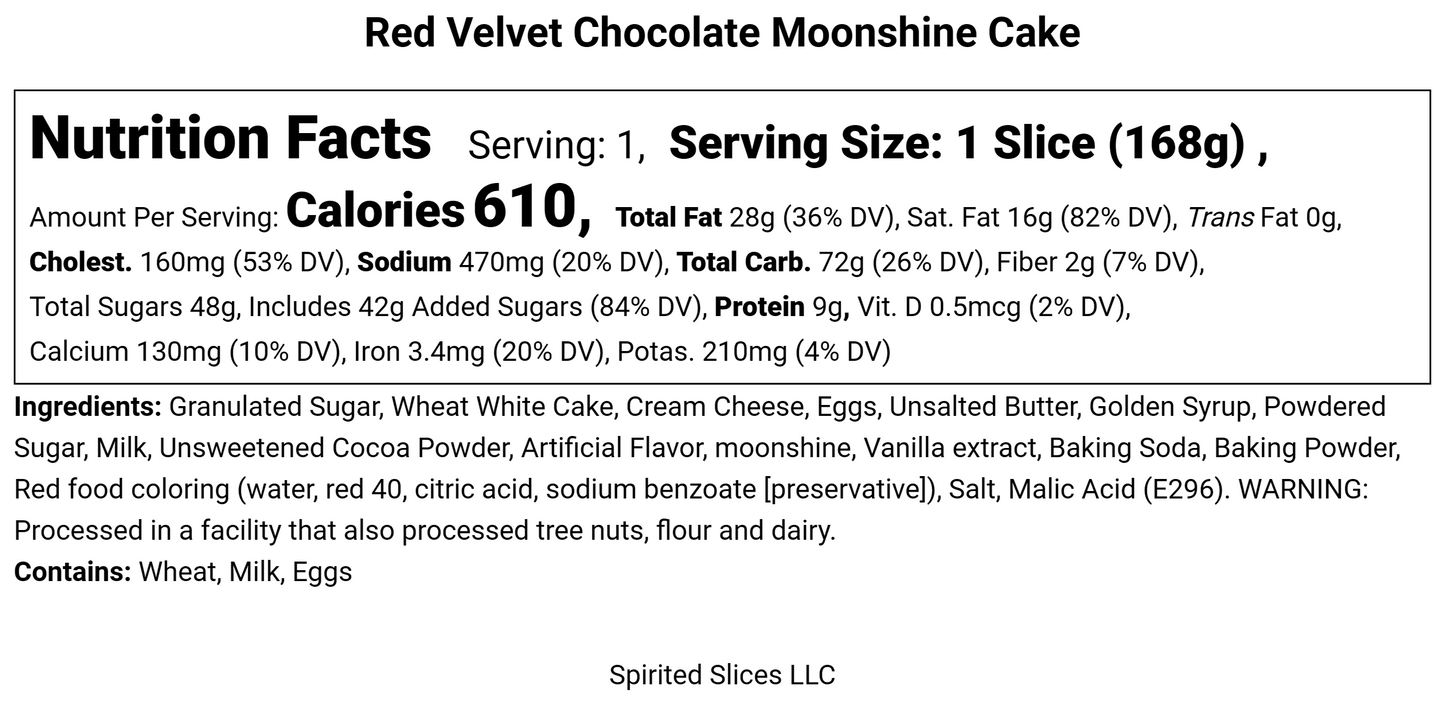 Red Velvet Chocolate Moonshine