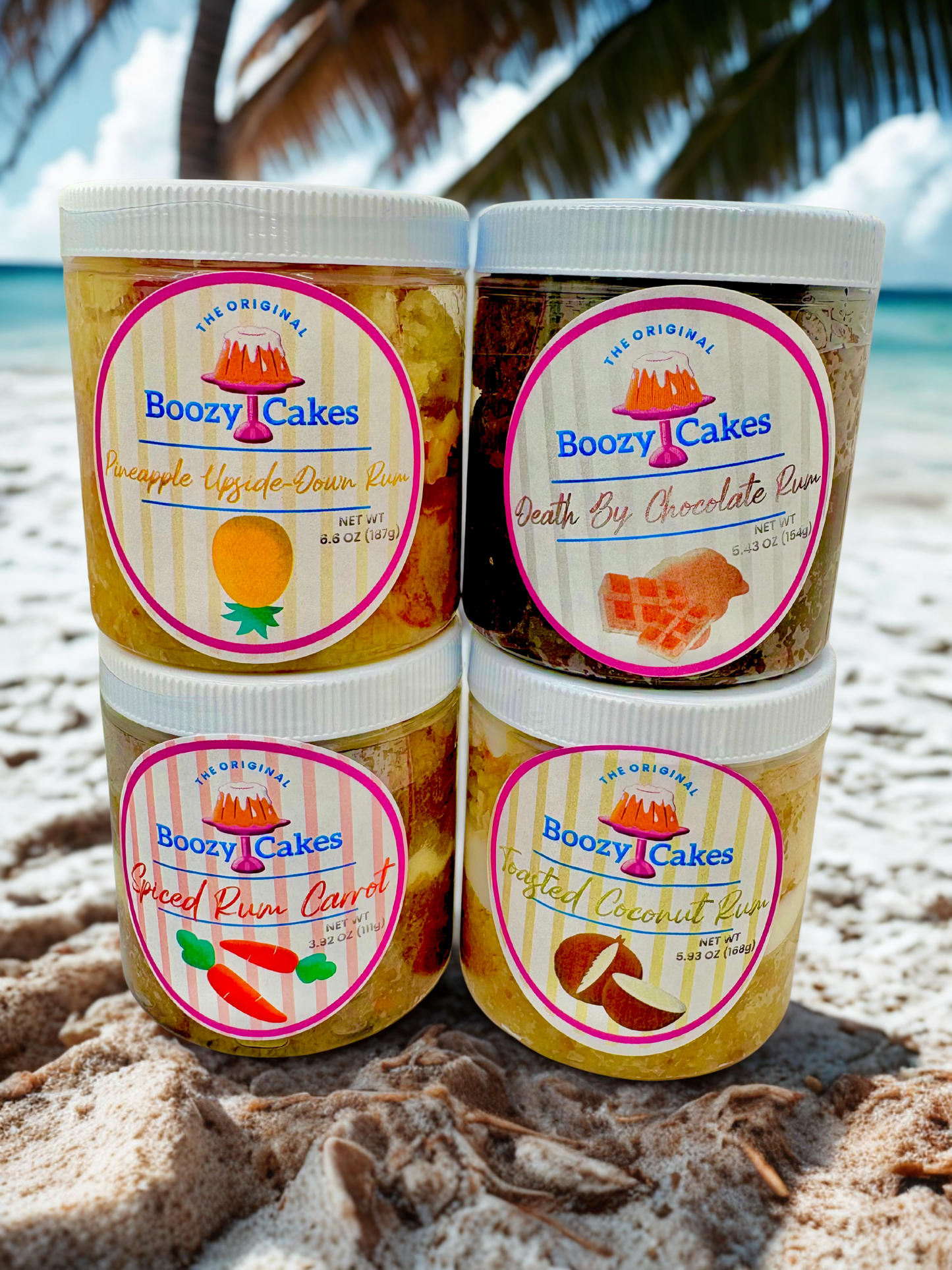 4 Pack of Rum Lovers Cake Box