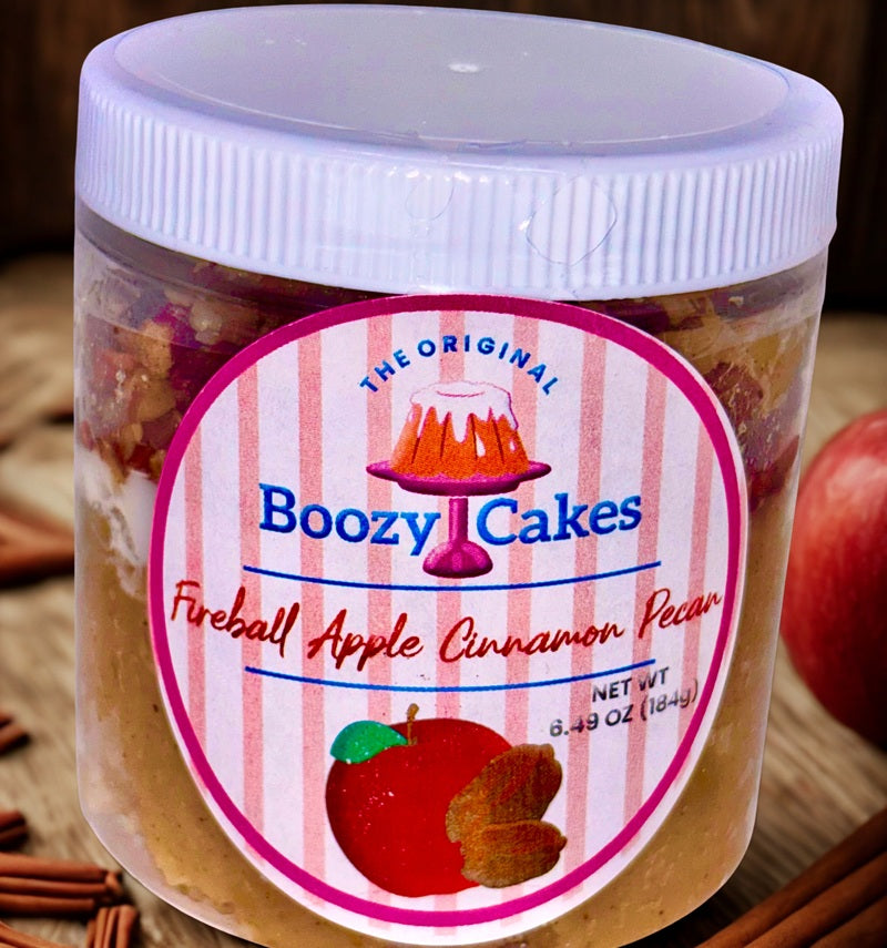Spiced Fireball Whisky, Tender Apples & Crunchy Pecans