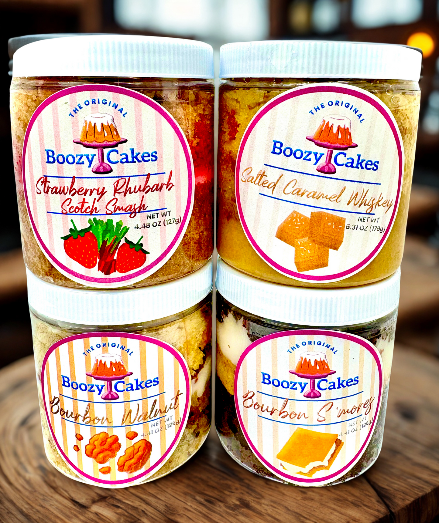 4 Pack Whiskey Lovers Cake Box