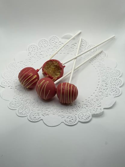 Pineapple Upside Down Rum Cake Pop